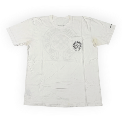 Chrome Hearts Horse Shoe Logo Pocket T-Shirt White