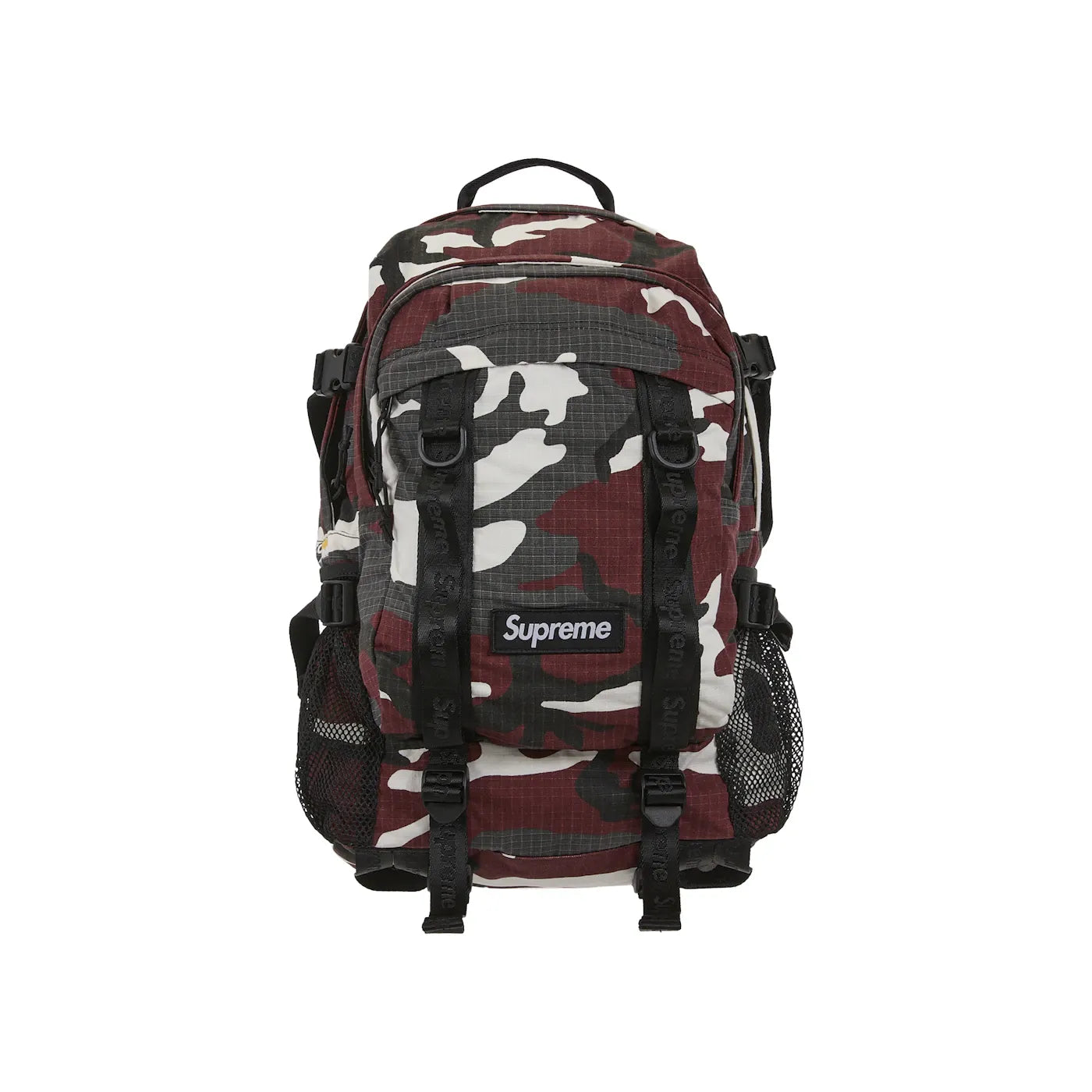 Supreme Logo Backpack (SS26) Red Camo