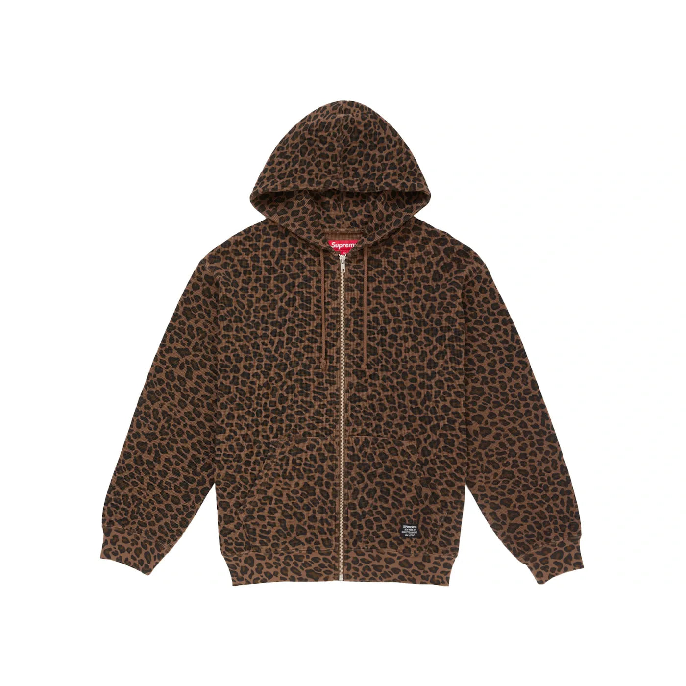 Supreme Hooded Zip Up Thermal (SS25) Leopard