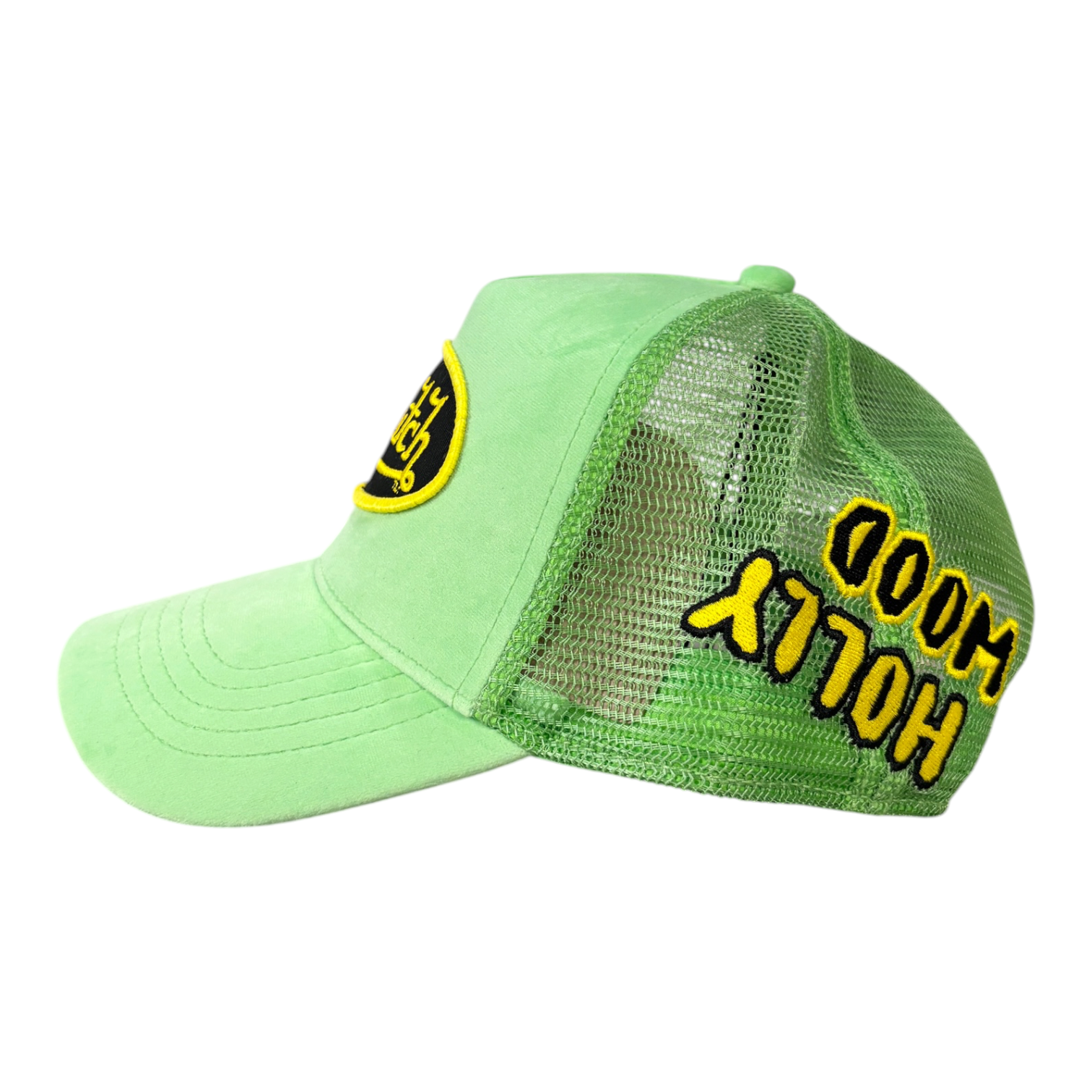 Von Dutch Hollywood Velvet Trucker Hat Green