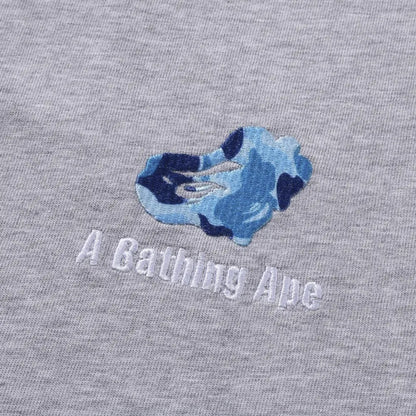 BAPE ABC Camo Logo Relaxed Fit Tee Grey