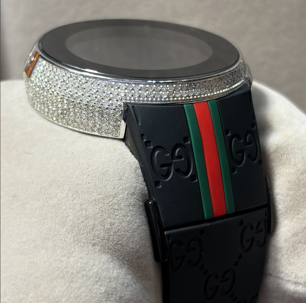 Gucci Custom Diamond I-Gucci Digital Watch 114-2