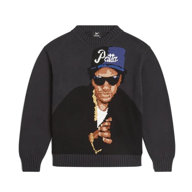 Patta Old School Knitted Sweater Black
