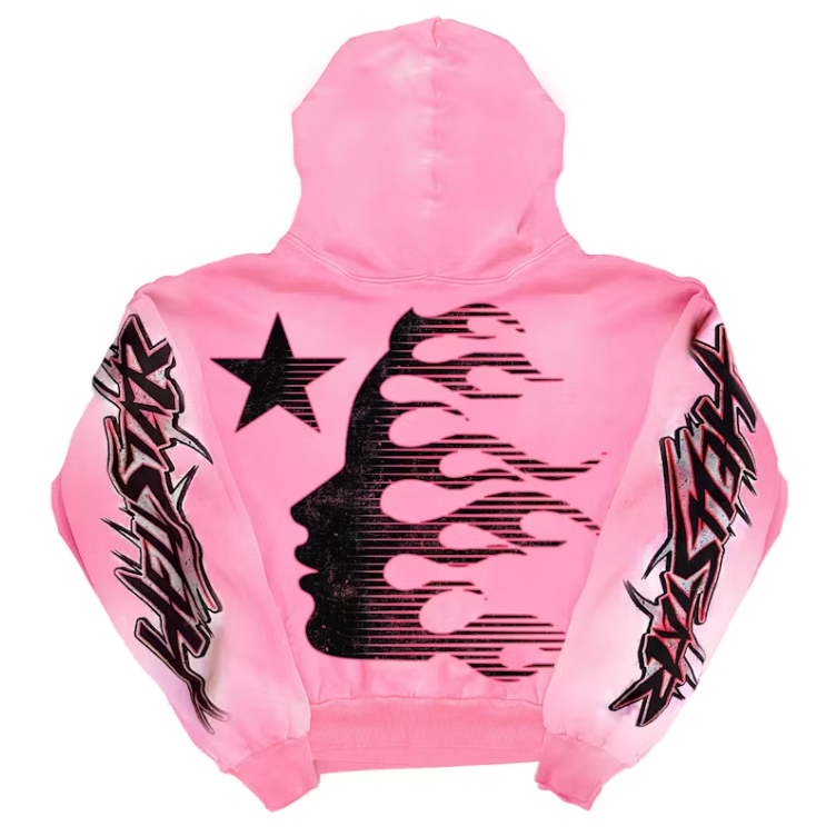 Hellstar Brainwashed Without Brain Hoodie Pink