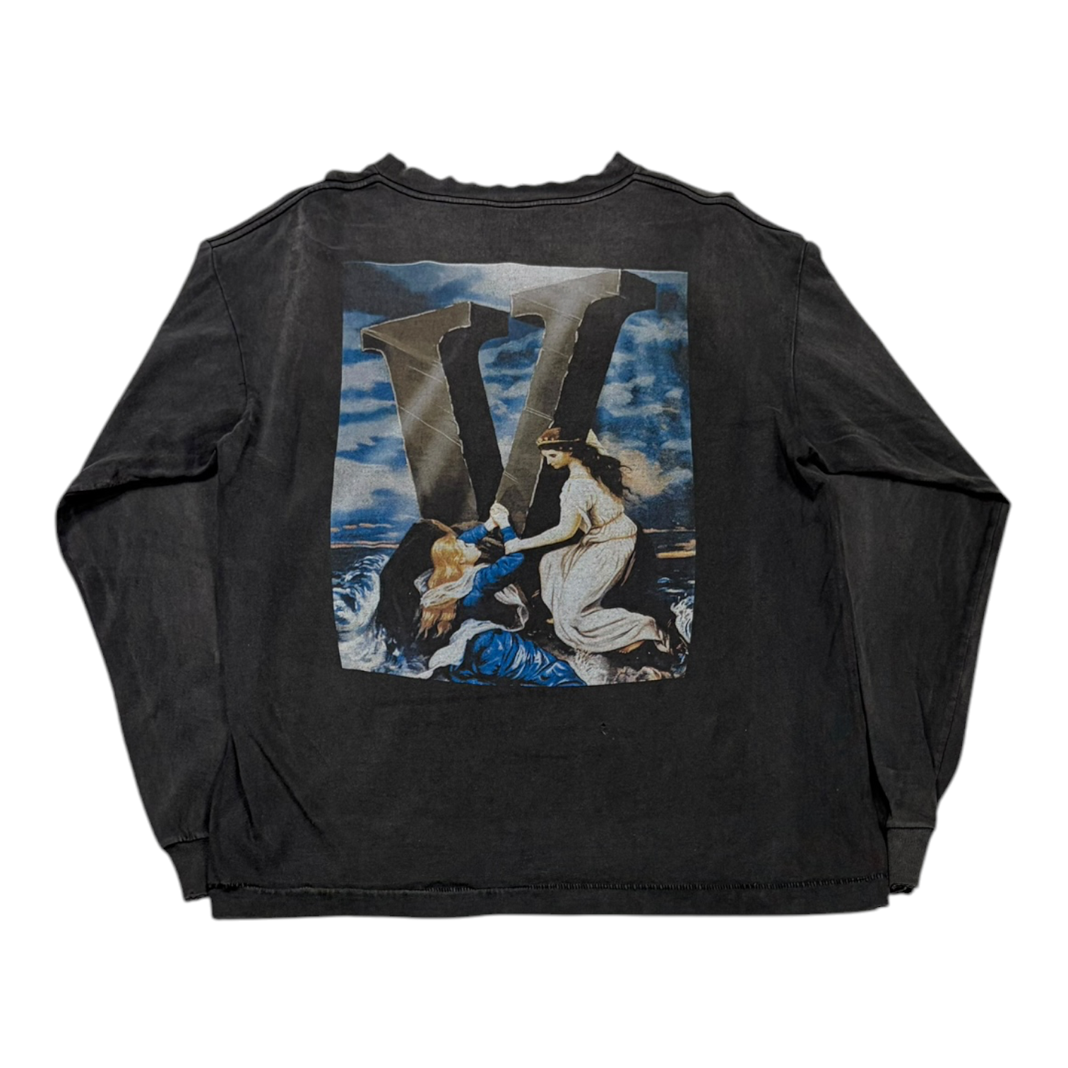 SAINT Mxxxxxx Saint Michael x Vlone Maria L/S Tee Black