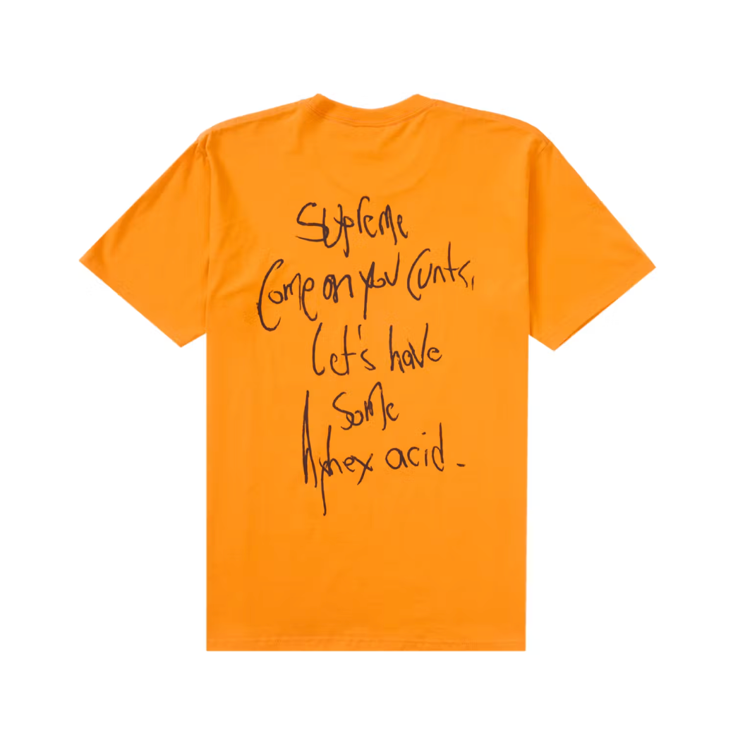Supreme Aphex Twin Windowlicker Tee Orange