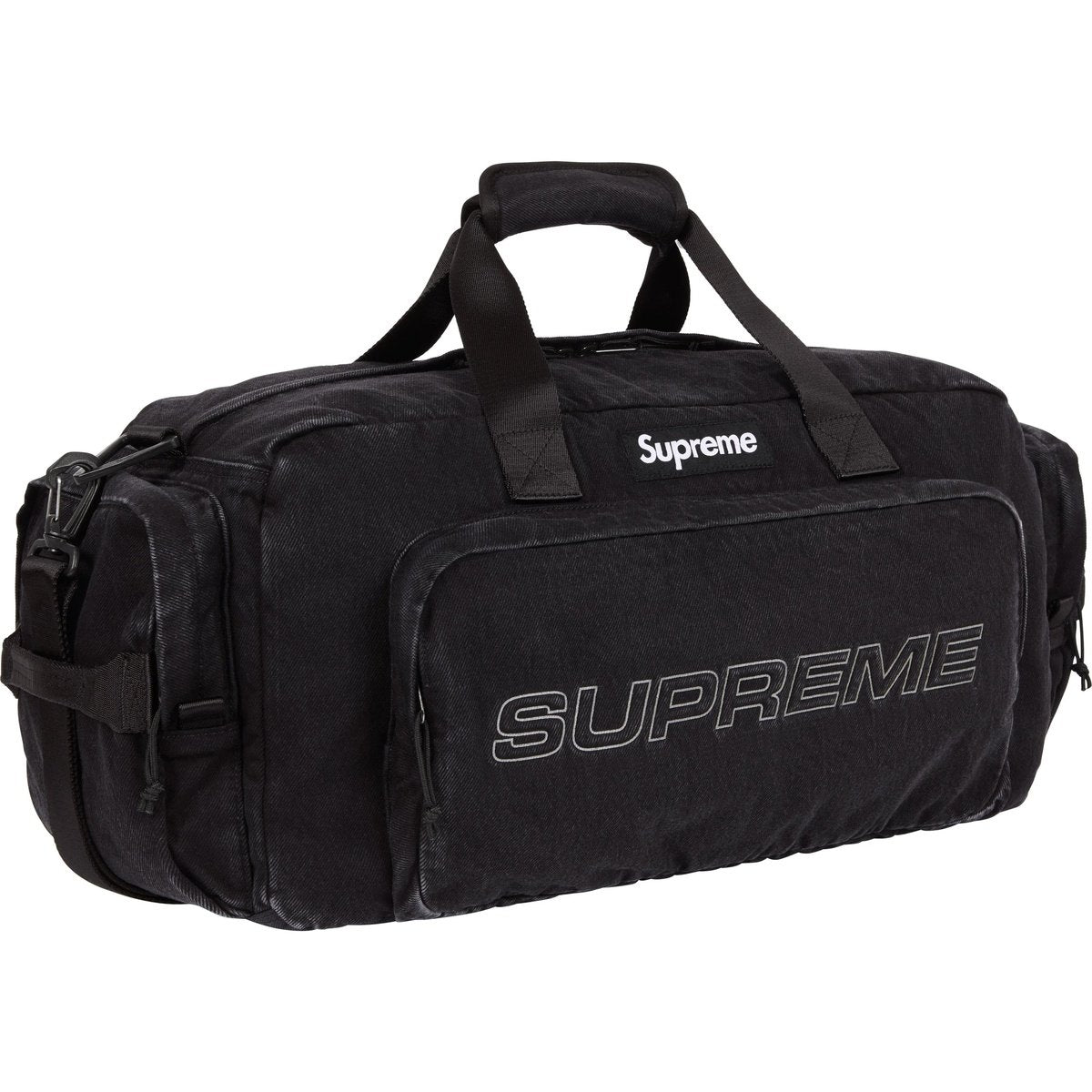 Supreme Denim Duffle Bag Black