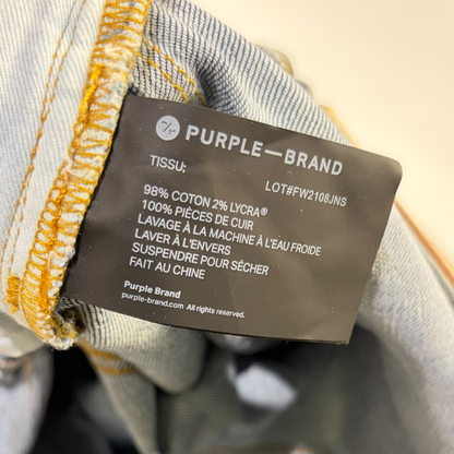 Purple Brand Industrial Worn Dirty Mid Jeans Indigo