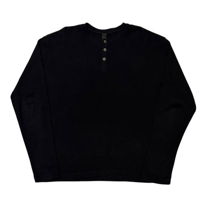 Chrome Hearts LS Cemetery Thermal Henley Black