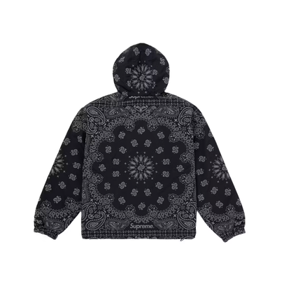 Supreme Reflective Bandana Anorak Black
