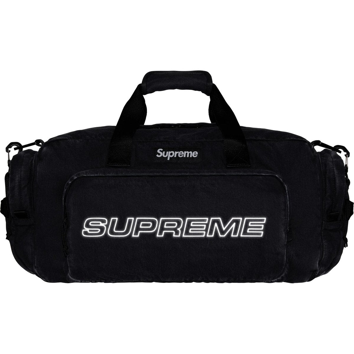 Supreme Denim Duffle Bag Black