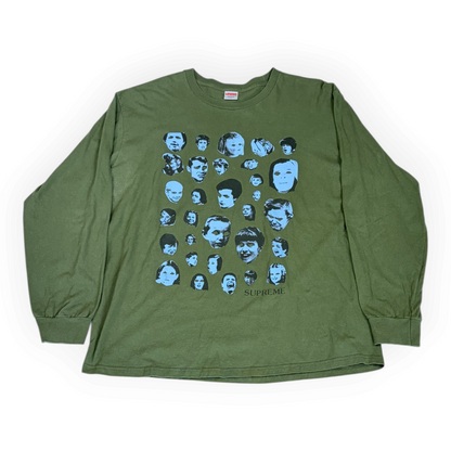 Supreme Faces L/S Tee Olive