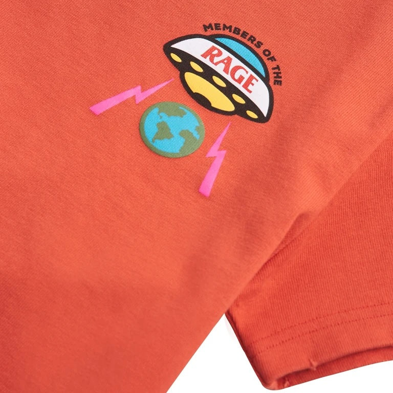 Members of The Rage Distressed Small Logo T-Shirt Infrared