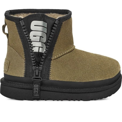 Uggs Kid's Mini Zipper Tape Logo Boot
