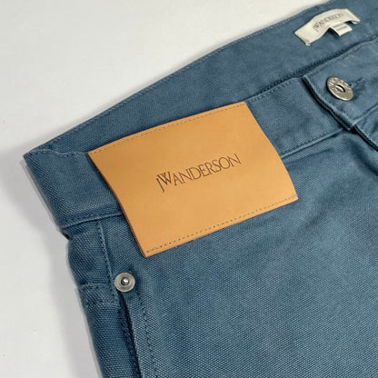 JW Anderson Twisted Workwear Anchor Trousers Petrol