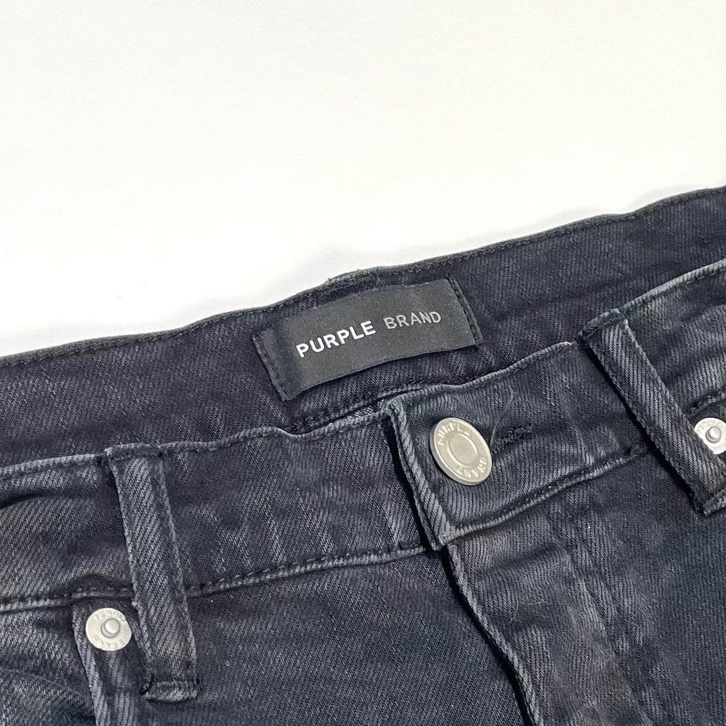 Purple Brand Blowout Knees Distressed Slim-Straight Jeans