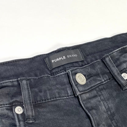 Purple Brand Blowout Knees Distressed Slim-Straight Jeans