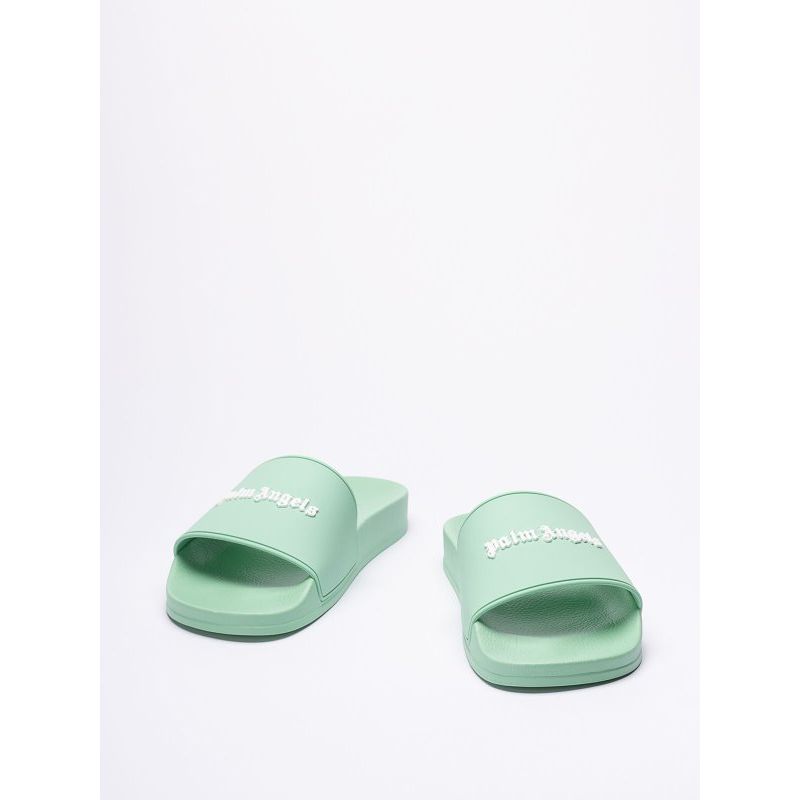 Palm Angels Logo Slide Mint