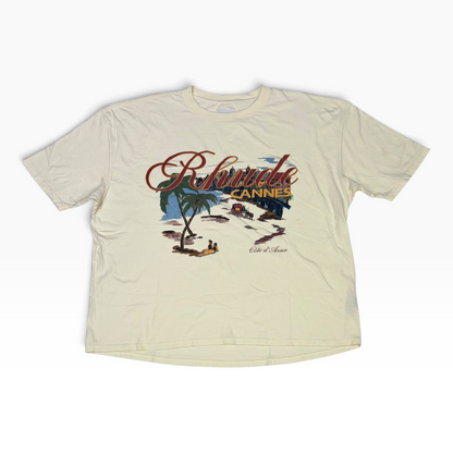 Rhude Cannes Beach Tee Cream