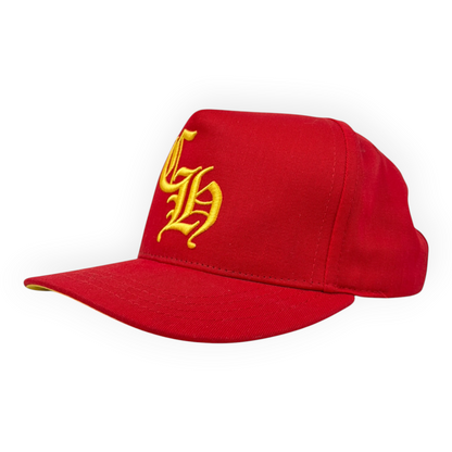 Chrome Hearts CH Silver Button Hat Red/Yellow