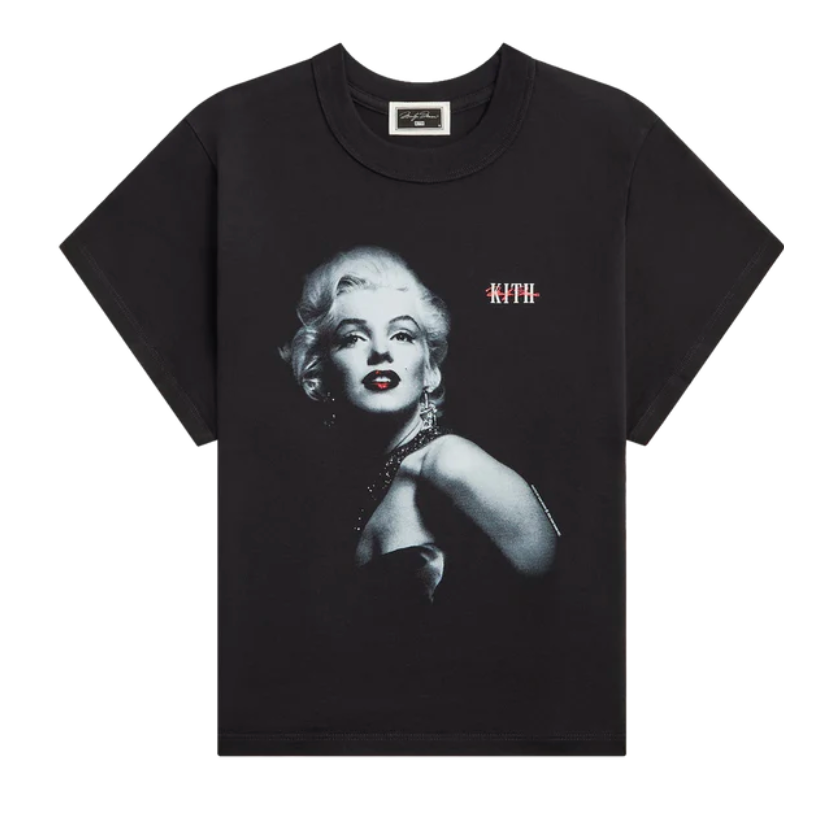 Kith Women for Marilyn Monroe Glamour Mulberry Vintage Tee Black