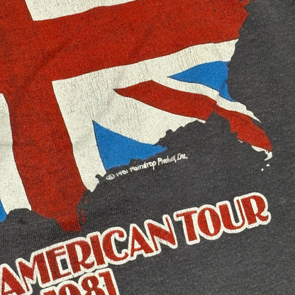 1981 The Rolling Stones North American Tour Tee Black