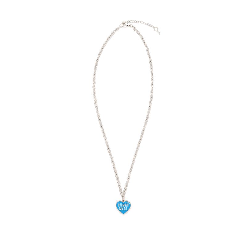 Human Made Heart Necklace Blue