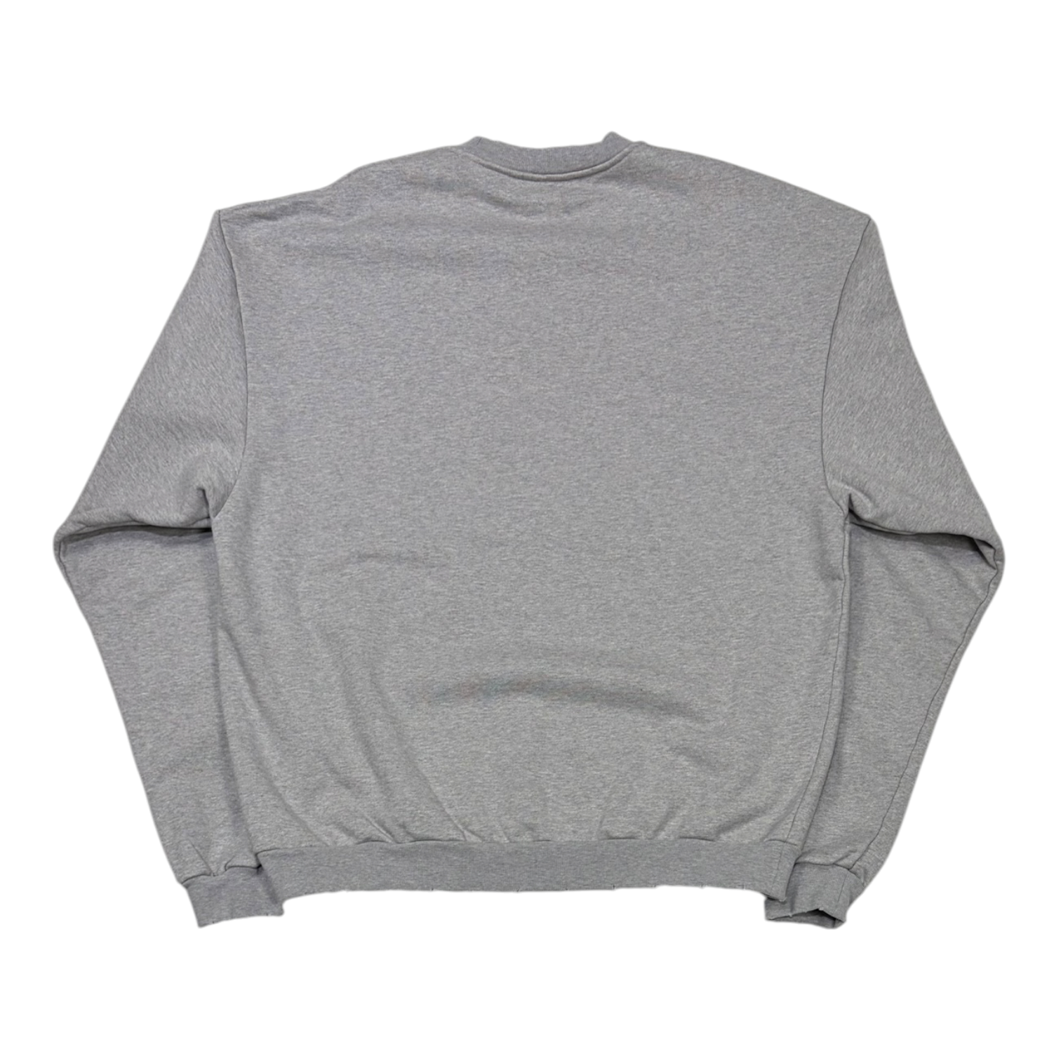 Members of The Rage Distressed Crewneck Small Logo Heather Grey