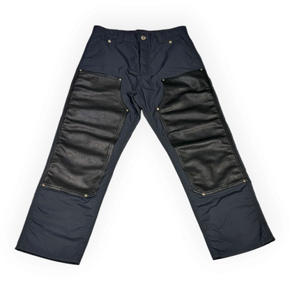 Chrome Hearts Nylon Leather Double Knee Carpenter Pants Black