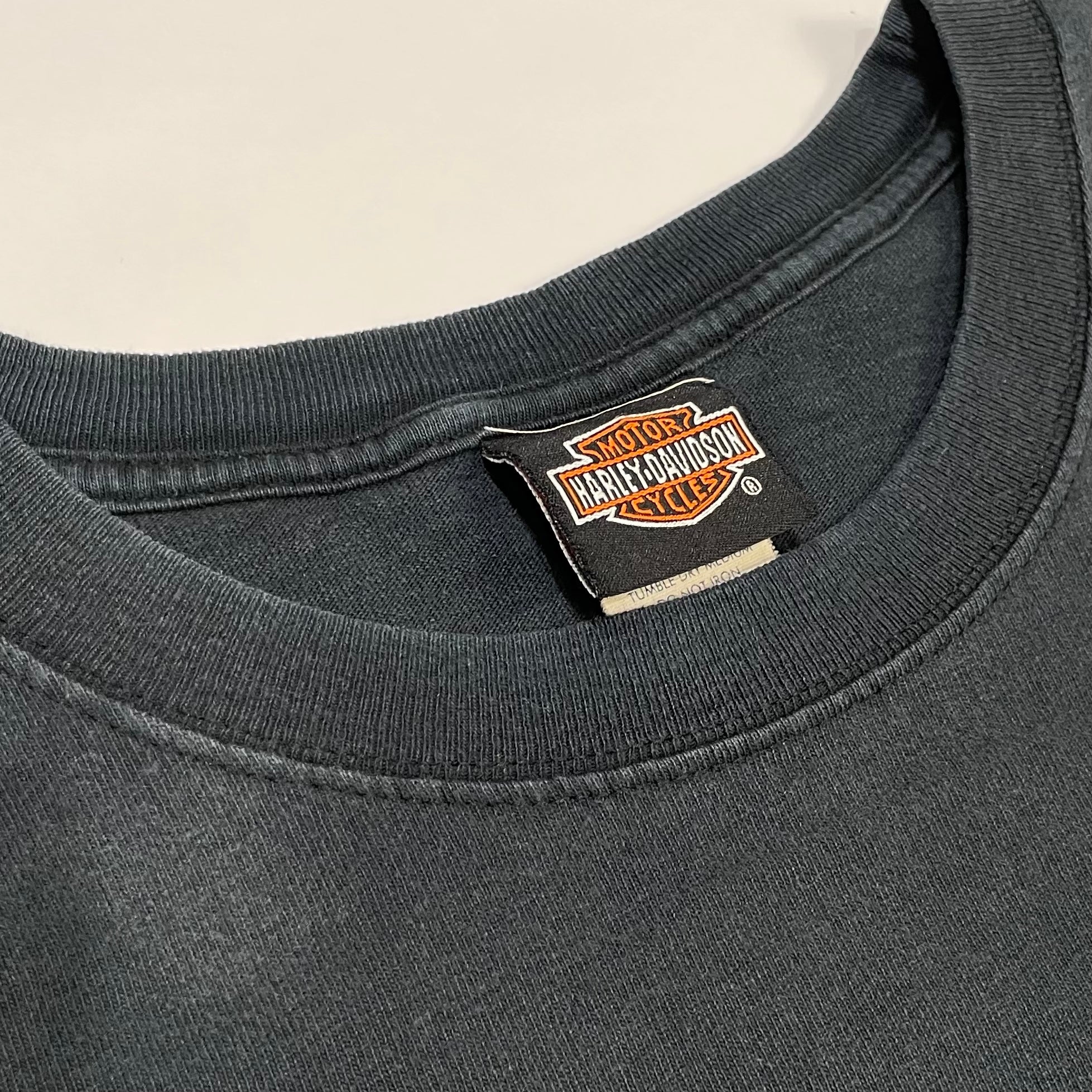 Y2K Harley Davidson Flame LS Black