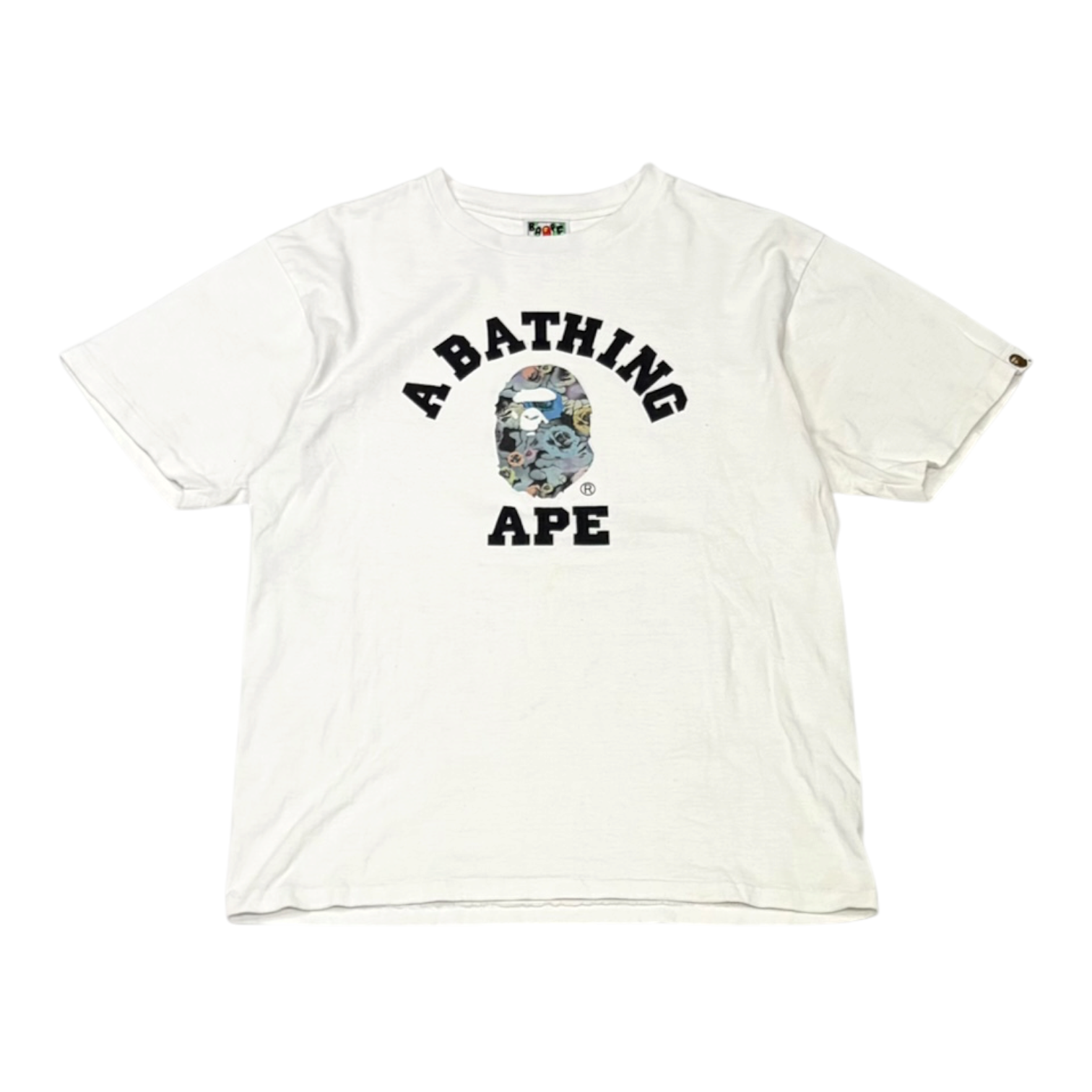 BAPE Floral Camo College Tee Tee White