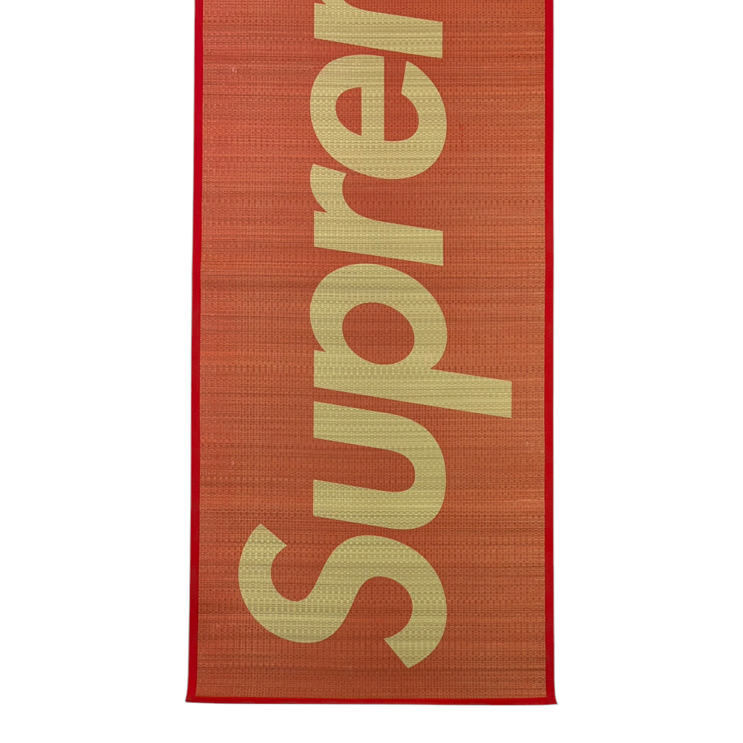 Supreme Woven Straw Mat Red