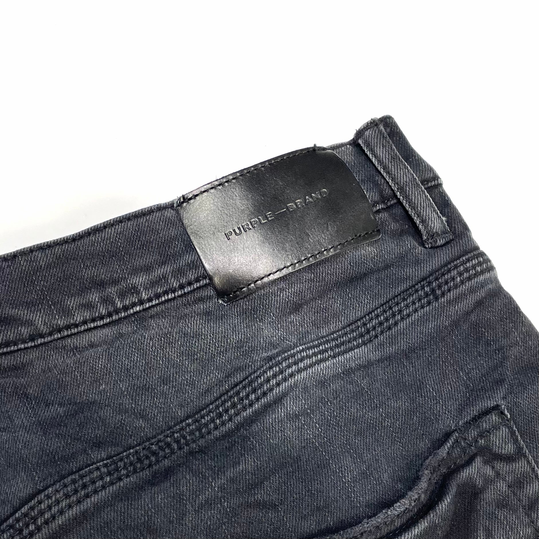 Purple Brand Blowout Knees Distressed Slim-Straight Jeans