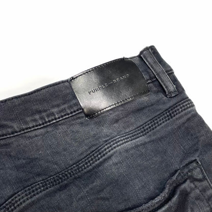 Purple Brand Blowout Knees Distressed Slim-Straight Jeans
