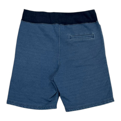 BAPE Indigo Tiger Shark Sweatshort Indigo