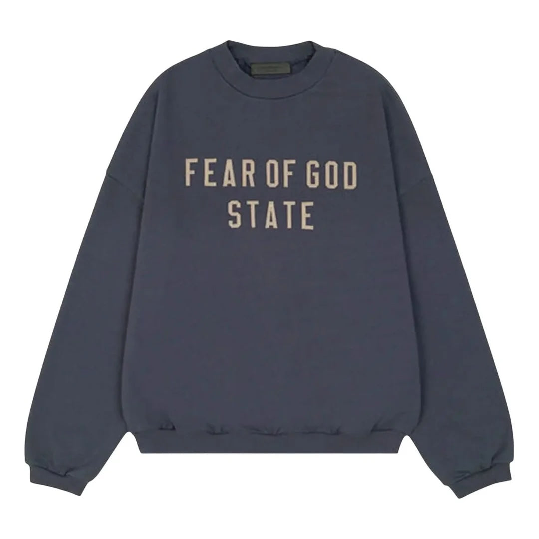 Fear of God Essentials Heavy Fleece Sweatshirt Marine