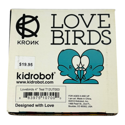 Kidrobot x KRONK Love Bird Teal 4" Vinyl Figure