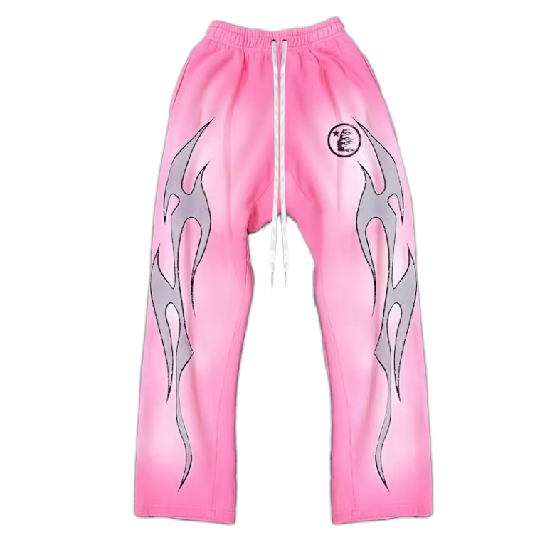 Hellstar Flame Sweatpants Pink
