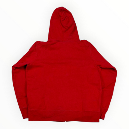 Supreme Reflective Small Box Zip Up Sweatshirt Red