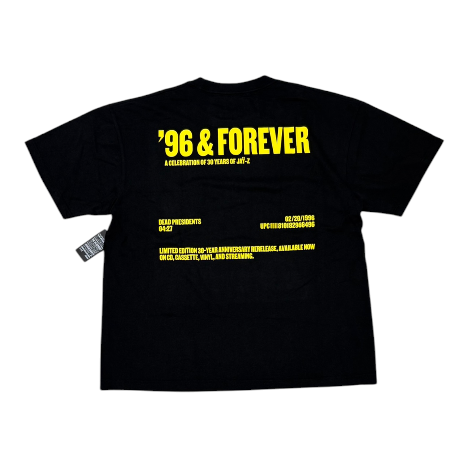 JAŸ-Z: 96 & Forever Tee Black