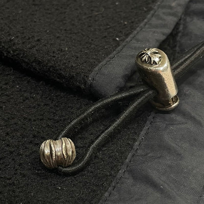 Chrome Hearts Horseshoe Logo Fleece Hoodie Black