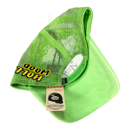 Von Dutch Hollywood Velvet Trucker Hat Green