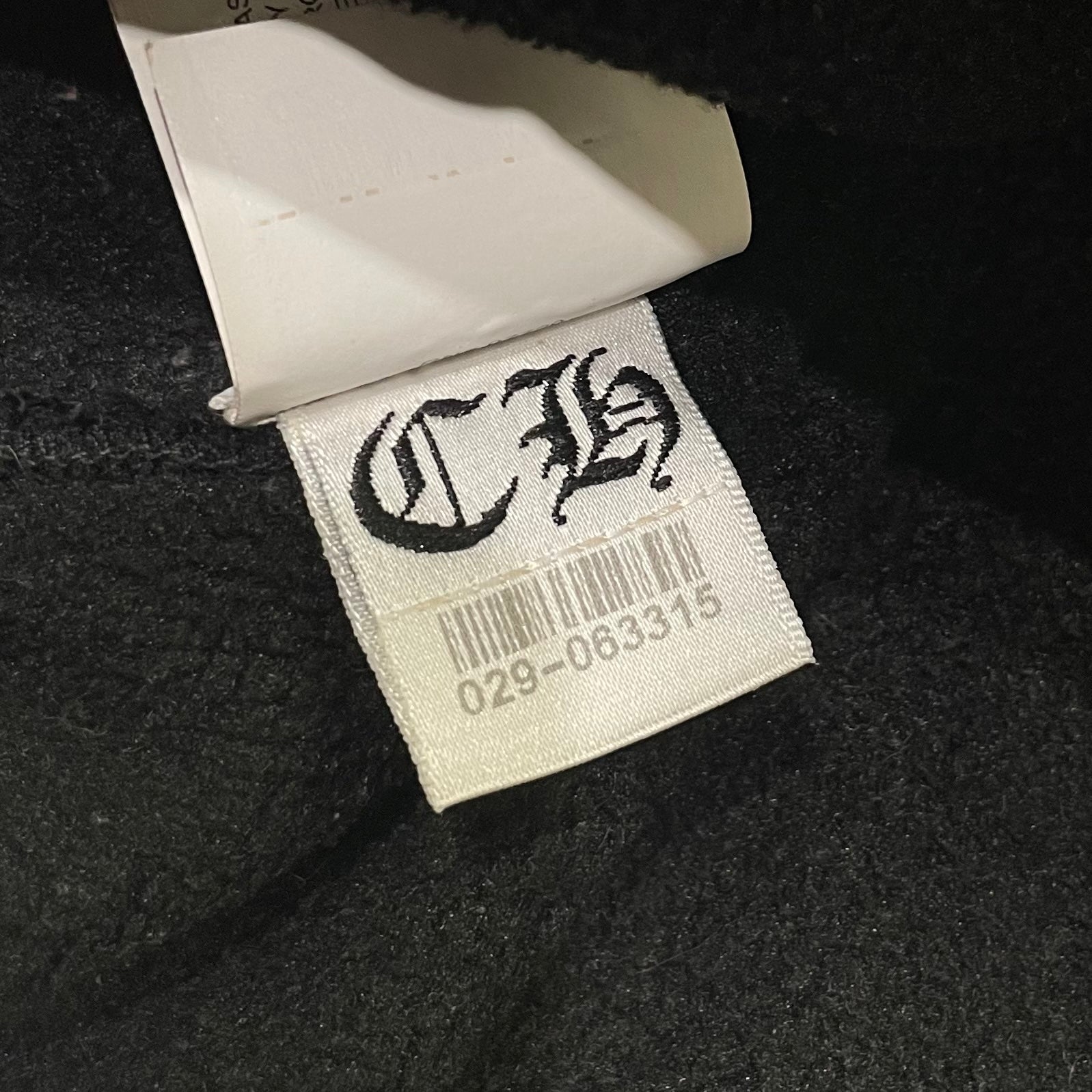 Chrome Hearts Horseshoe Logo Fleece Hoodie Black
