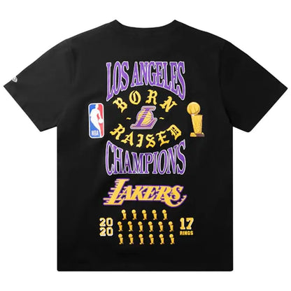 Born x Raised Los Angeles Lakers Championship Short-Sleeve T-Shirt 'Black'