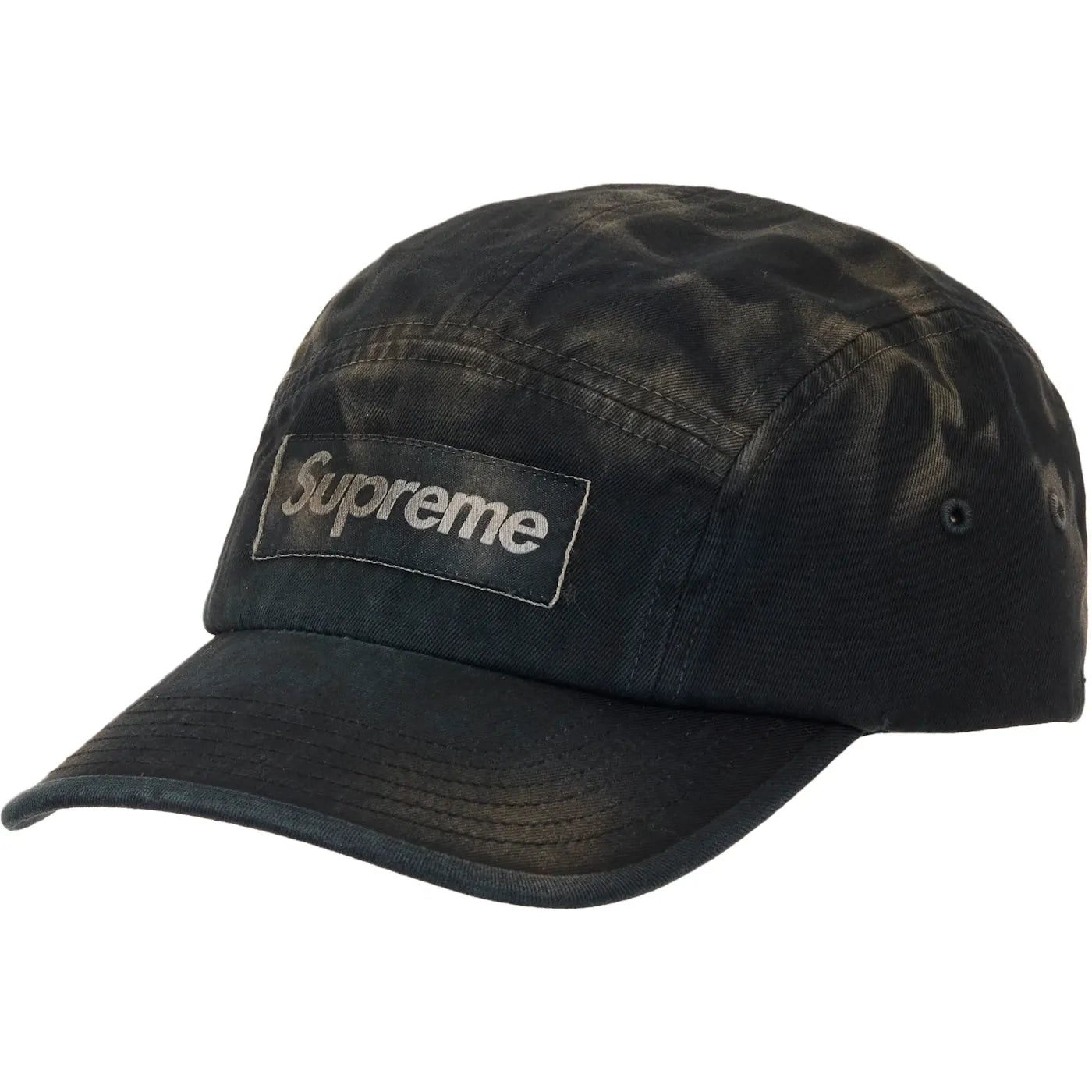 Supreme Overdyed Camp Cap (SS26) Black