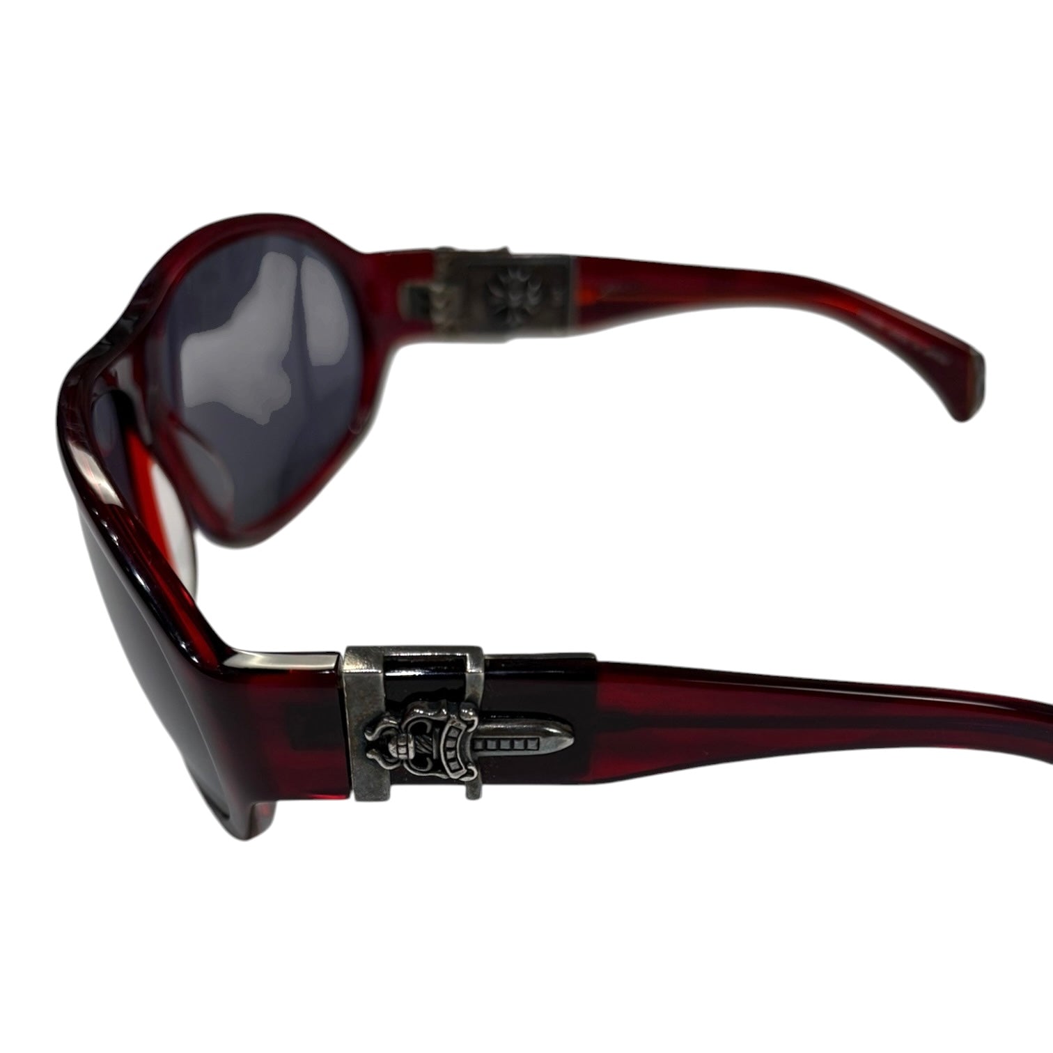Chrome Hearts Hung Sunglasses Red