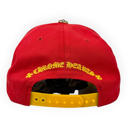 Chrome Hearts CH Silver Button Hat Red/Yellow