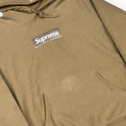 Supreme Box Logo Hooded Sweatshirt (FW23) Dark Sand