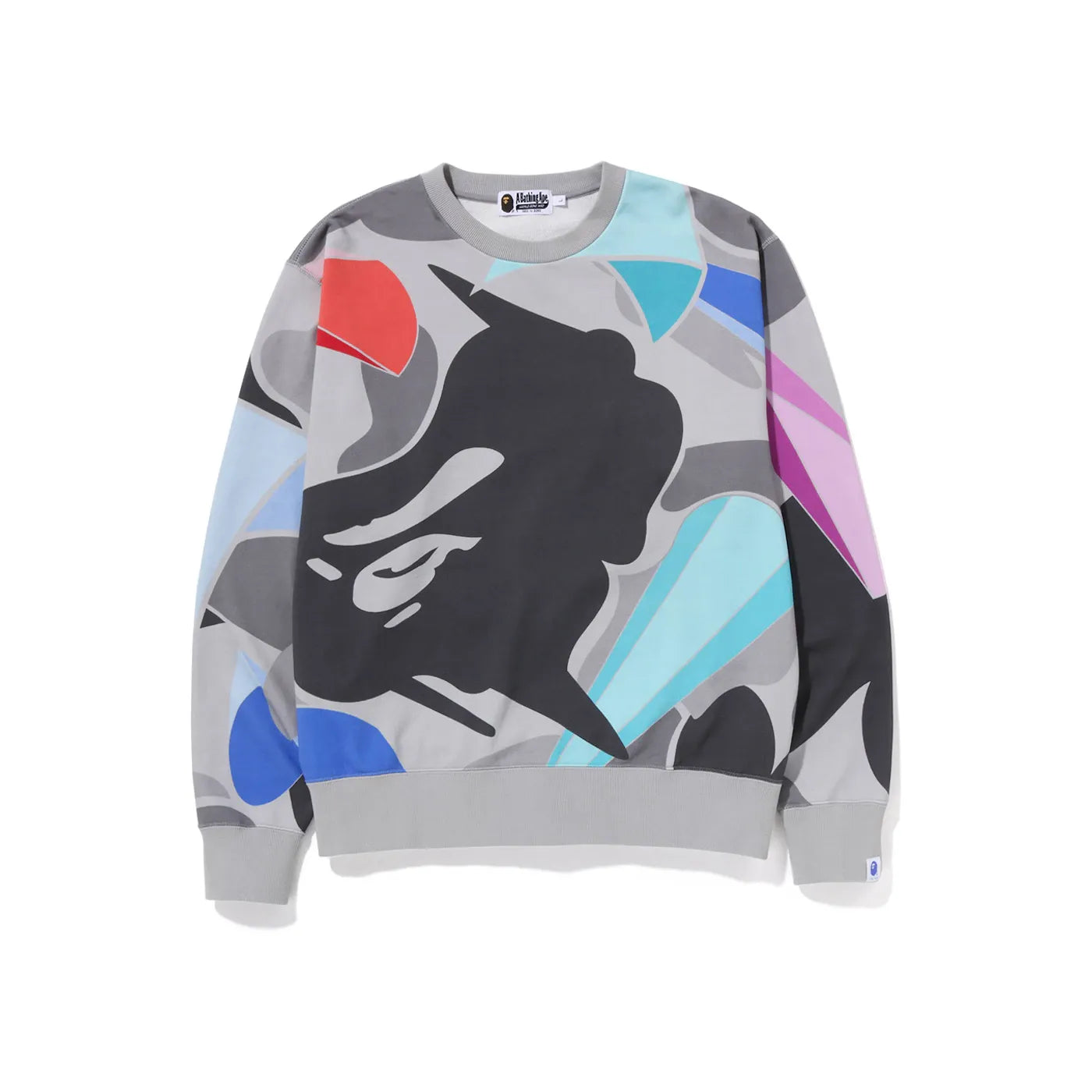 BAPE x Louis De Guzman LDG Camo Relaxed Fit Crewneck Sweatshirt Grey