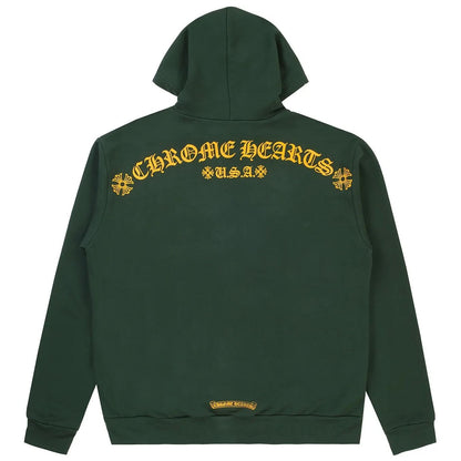 Chrome Hearts Green Hoodie Green/Orange